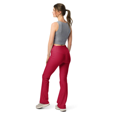 Cachy’s Urban high-waisted flared leggings for women, available in multiple colors, perfect for sporty and casual streetwear style