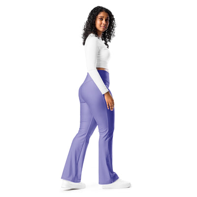 Cachy’s Urban high-waisted flared leggings for women, available in multiple colours, perfect for sporty and casual streetwear style