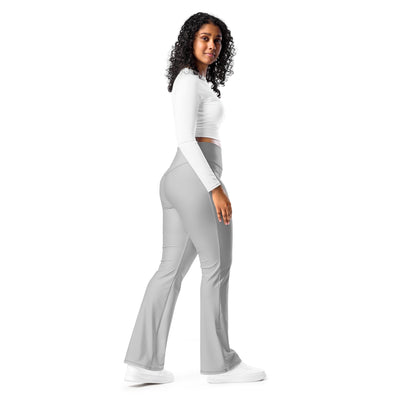 Cachy’s Urban high-waisted flared leggings for women, available in multiple colors, perfect for sporty and casual streetwear style