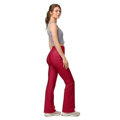 Cachy’s Urban high-waisted flared leggings for women, available in multiple colors, perfect for sporty and casual streetwear style