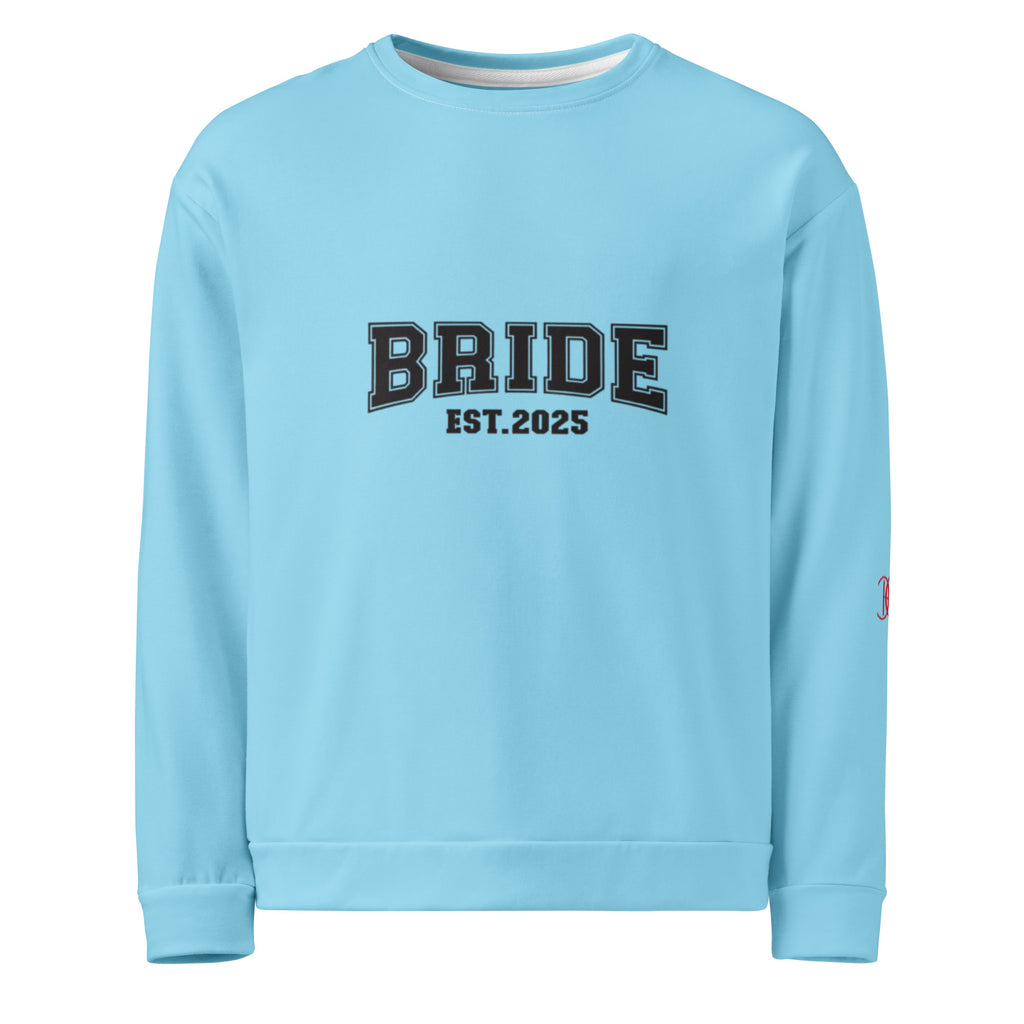 Cachy’s Urban sweatshirt with “Bride Est. 2025” graphic print, available in multiple colours