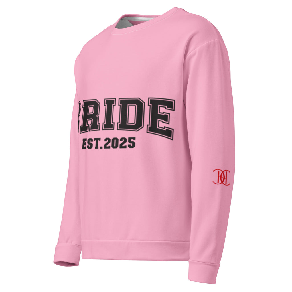 Cachy’s Urban sweatshirt with “Bride Est. 2025” graphic print, available in multiple colours