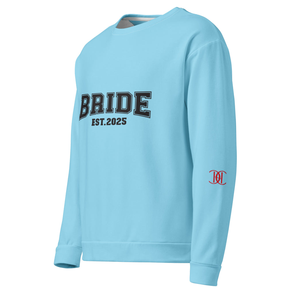 Cachy’s Urban sweatshirt with “Bride Est. 2025” graphic print, available in multiple colours