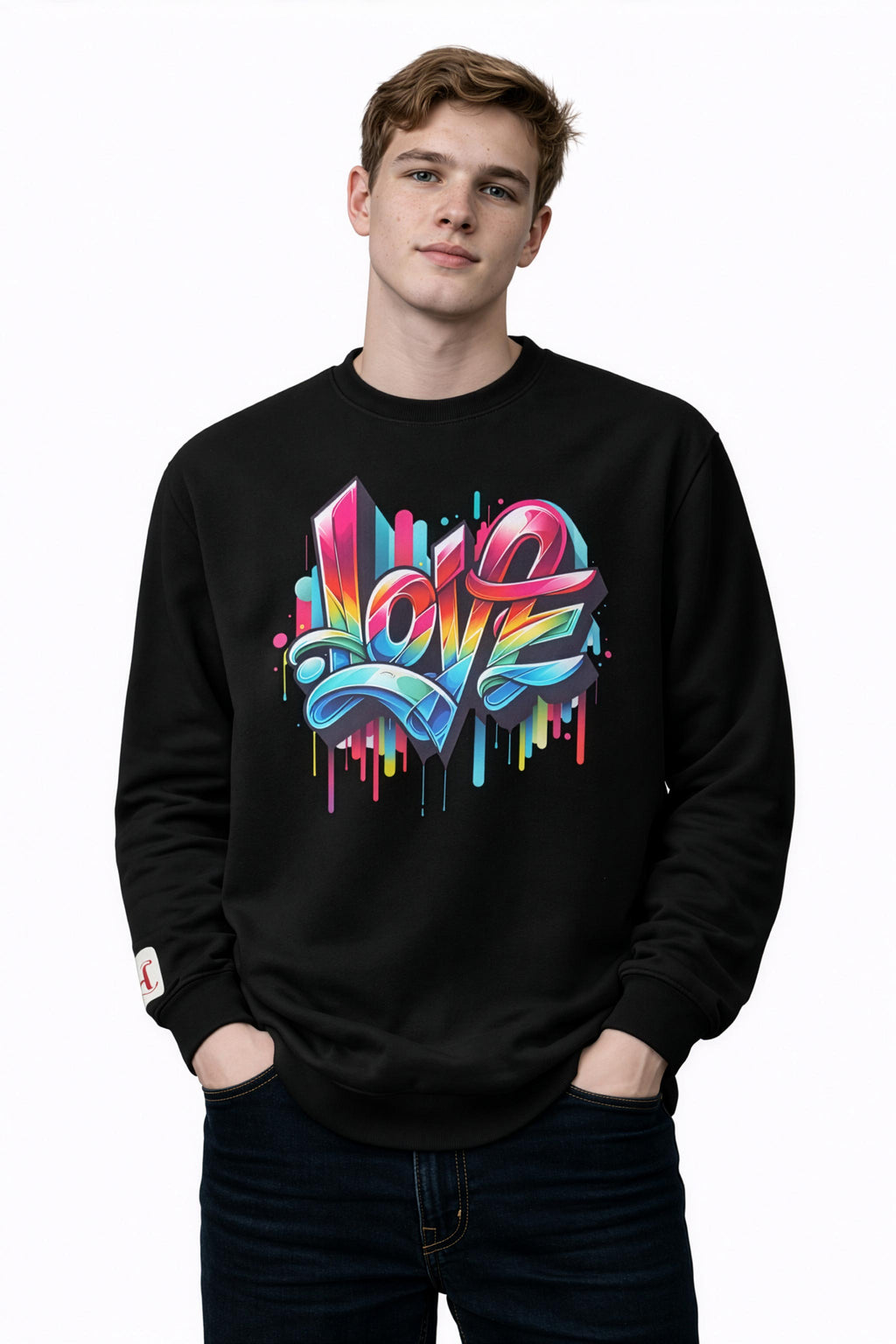 Unisex eco sweatshirt - Graffiti Love
