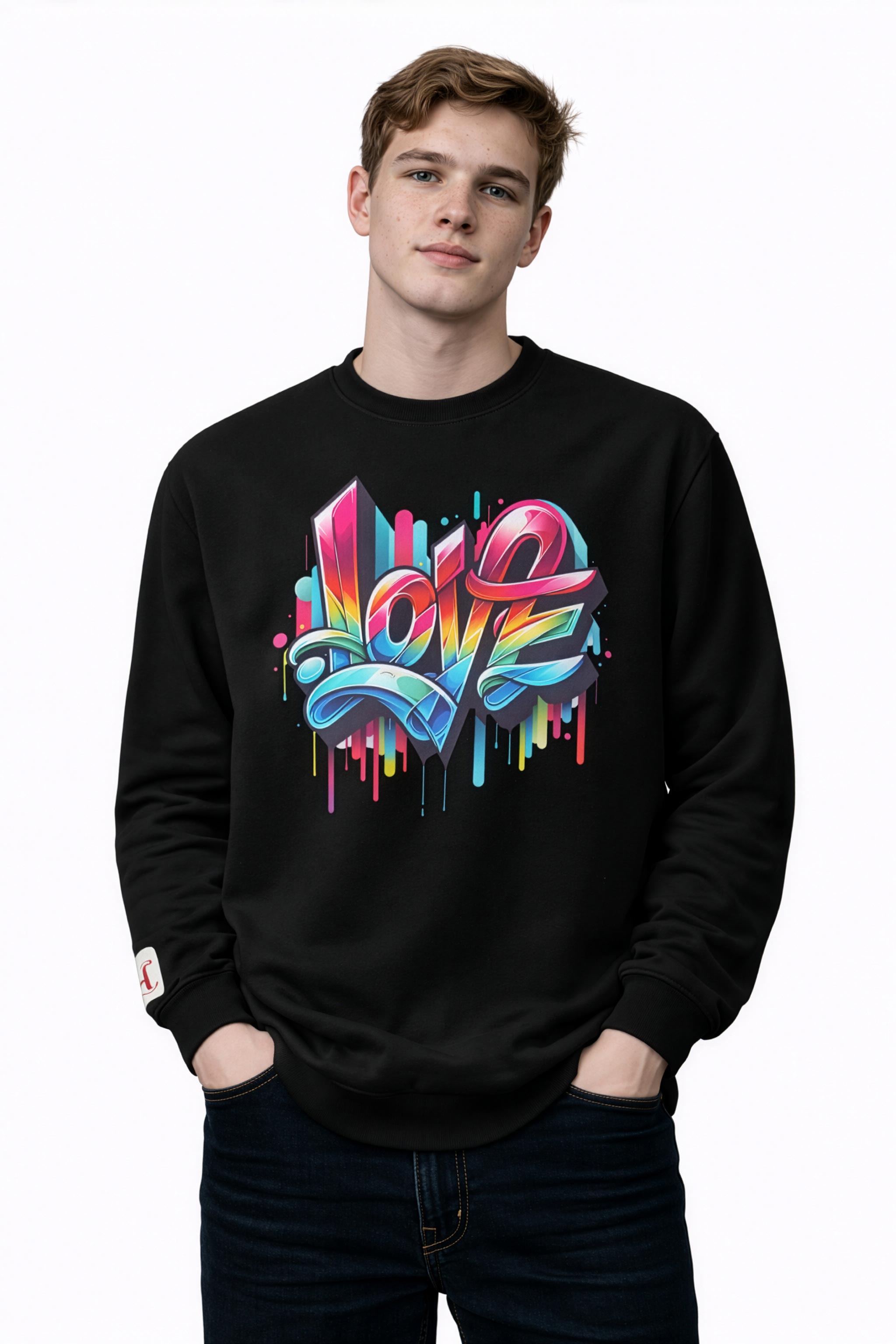 Unisex eco sweatshirt - Graffiti Love