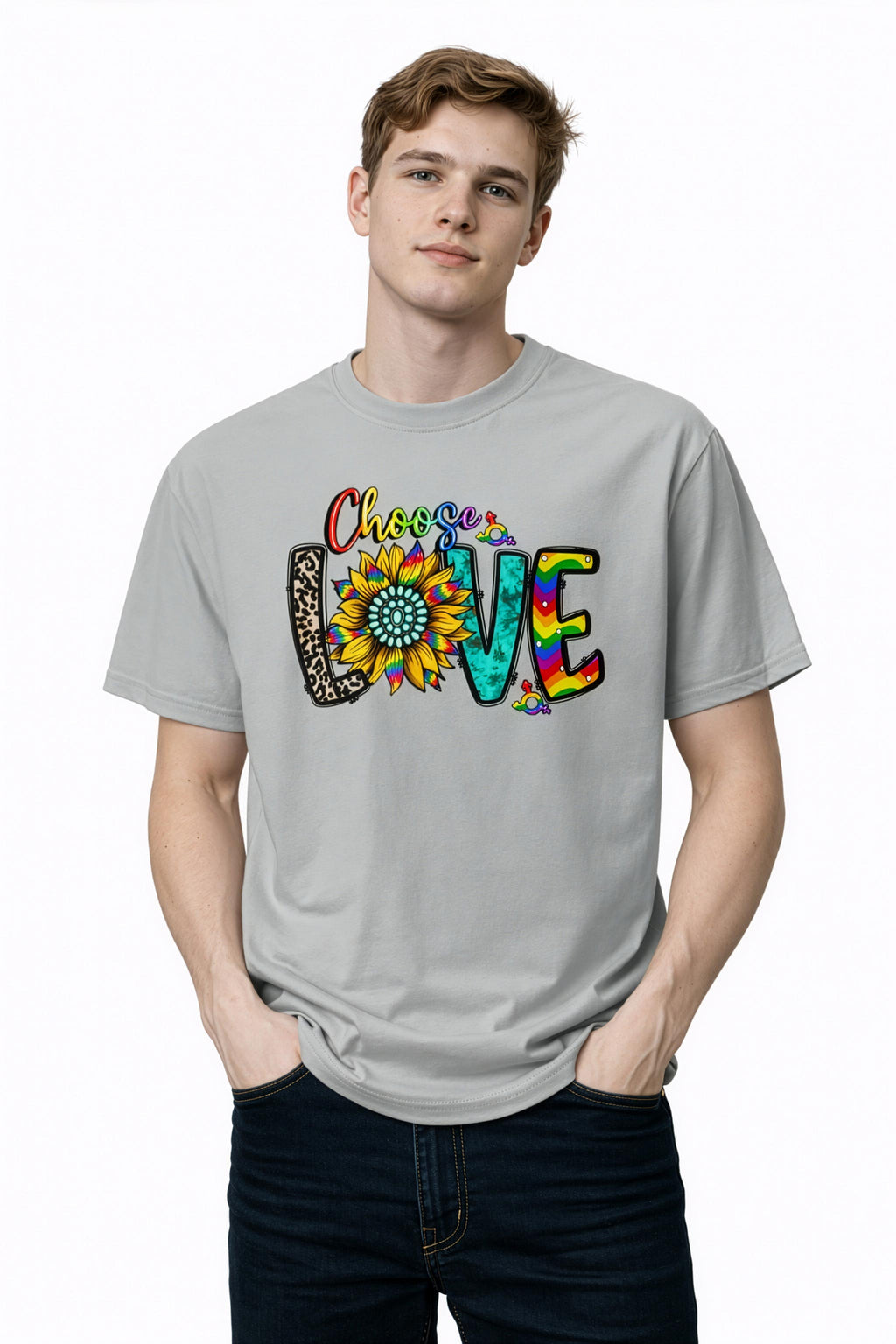 Unisex Garment-Dyed Heavyweight T-Shirt – Choose Love