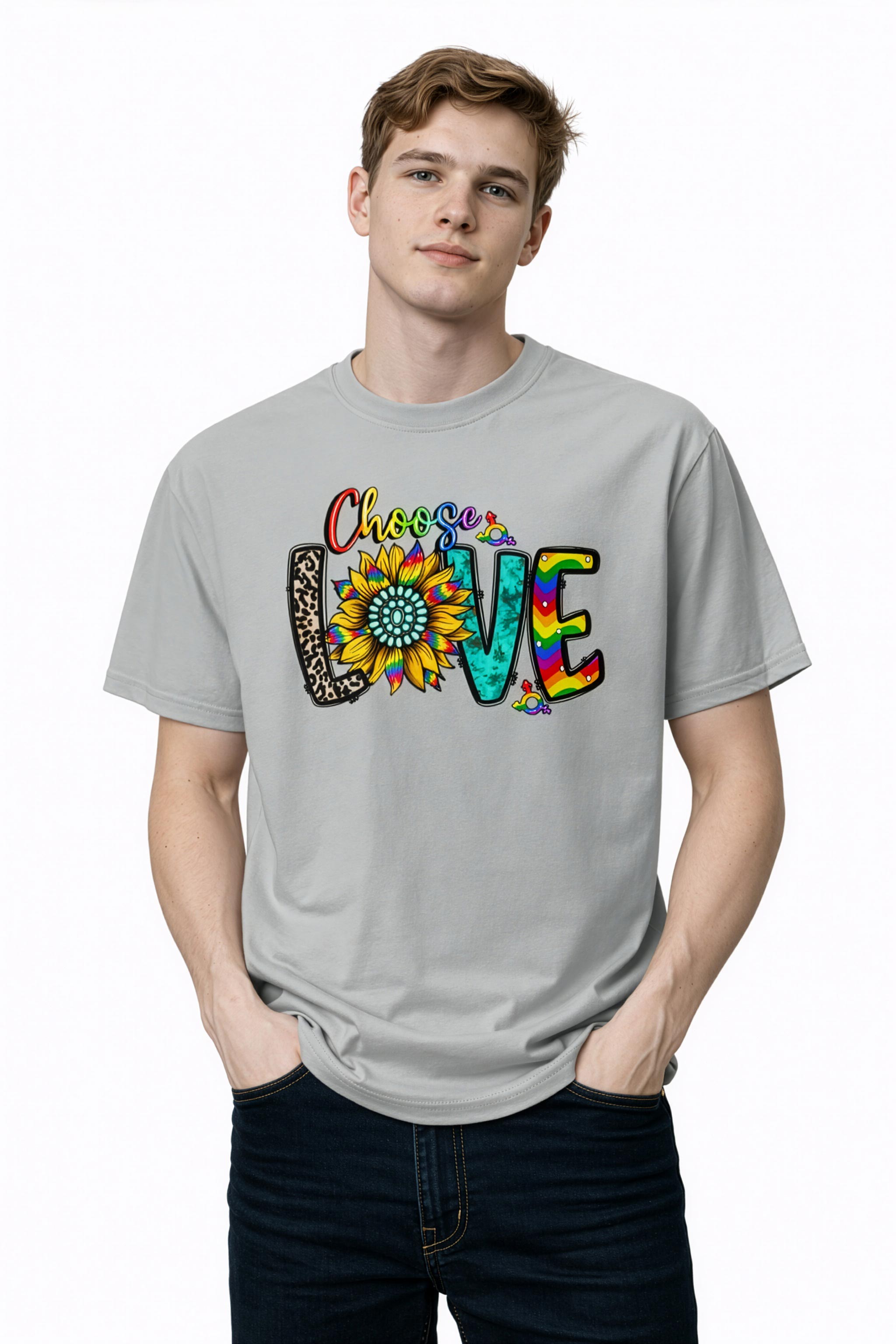Unisex Garment-Dyed Heavyweight T-Shirt – Choose Love