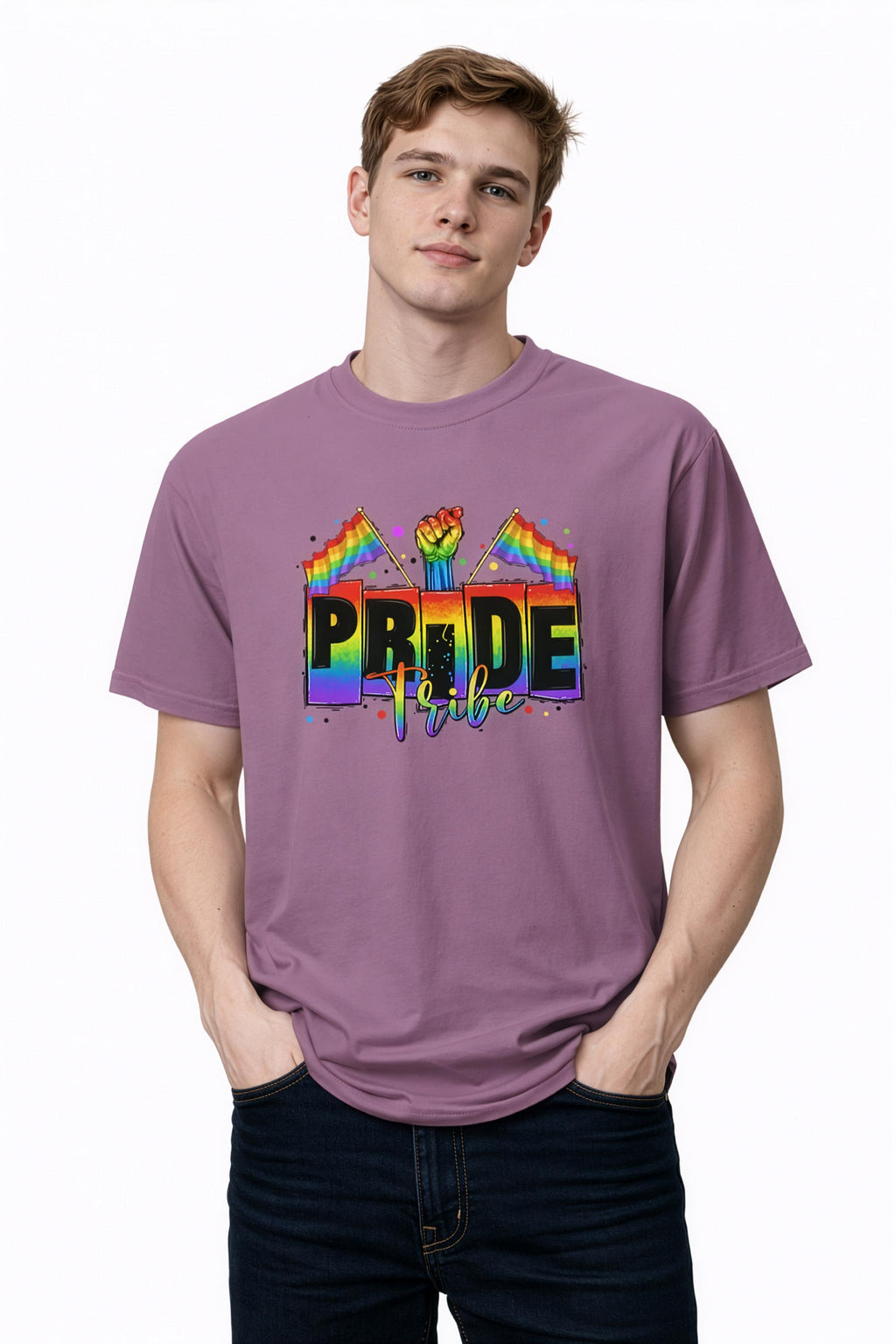 Unisex garment-dyed heavyweight t-shirt - Pride Tribe