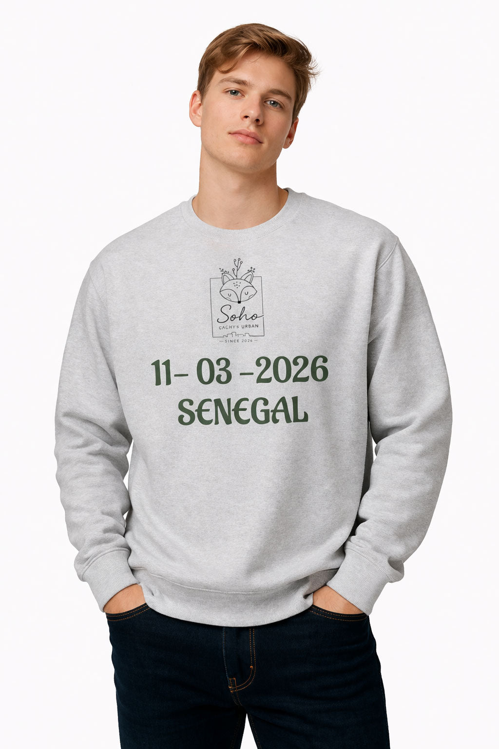 Unisex premium crew neck sweatshirt