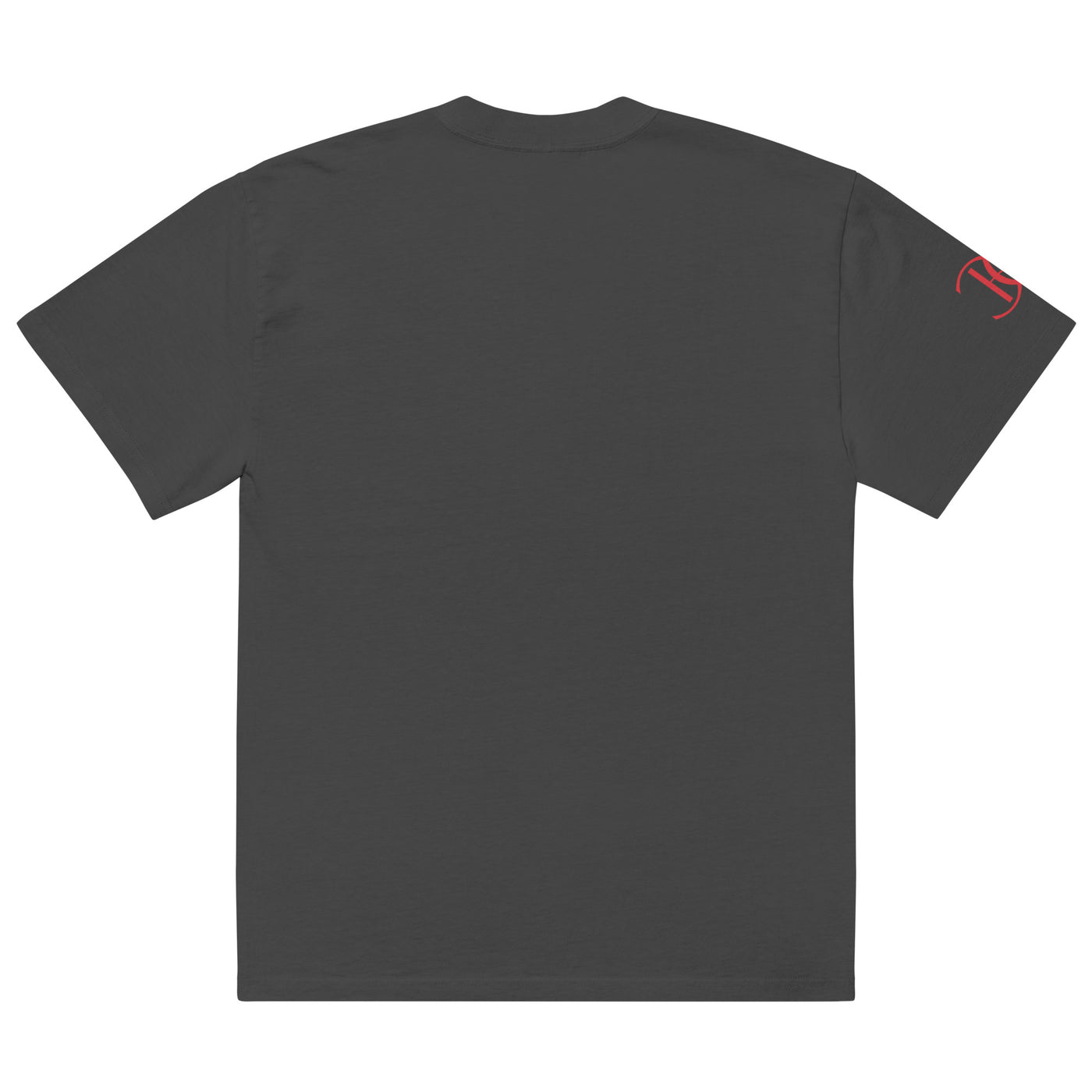 Camiseta oversized negra estilo faded, vista frontal con estampado gráfico de oso azul