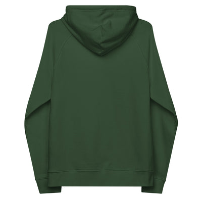 unisex eco raglan hoodie with colorful teddy bear print
