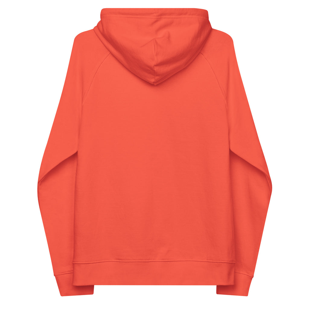 unisex eco raglan hoodie with colorful teddy bear print