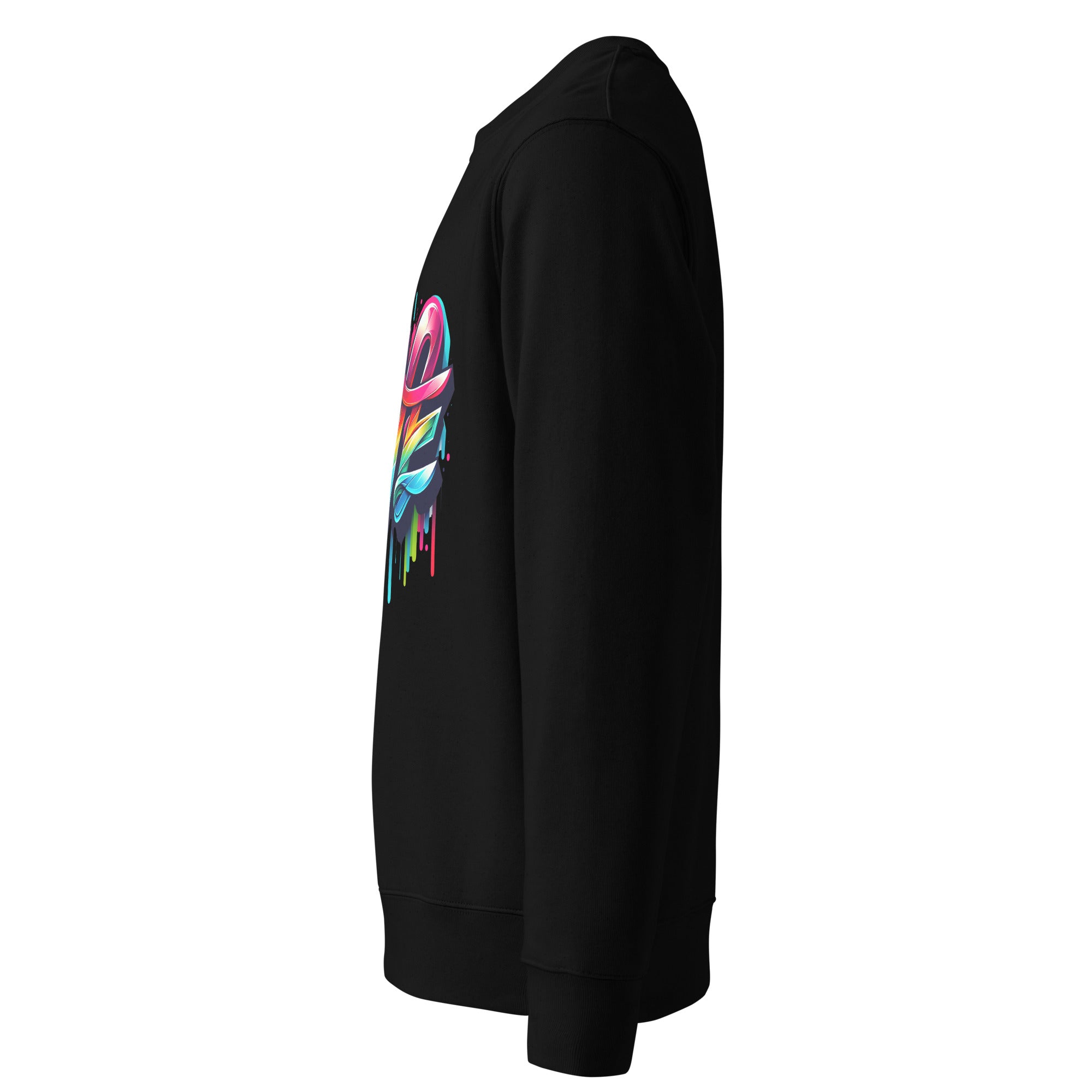 Cachy’s Urban sweatshirt with colourful graffiti-style “Love” graphic print