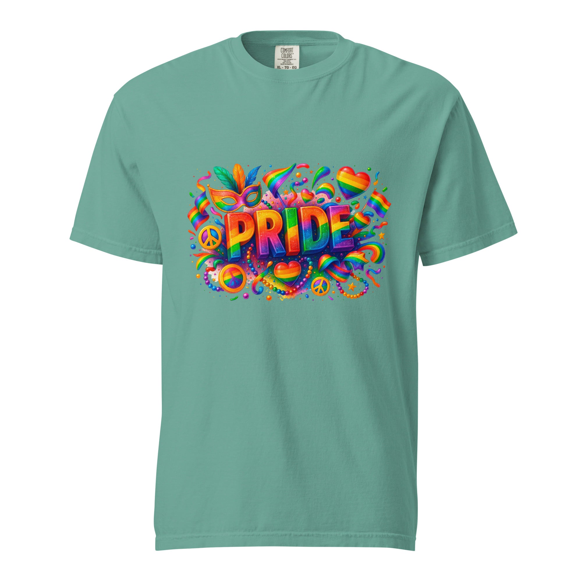 Cachy’s Urban t-shirt with colourful “Choose Love” graphic featuring sunflower and rainbow design