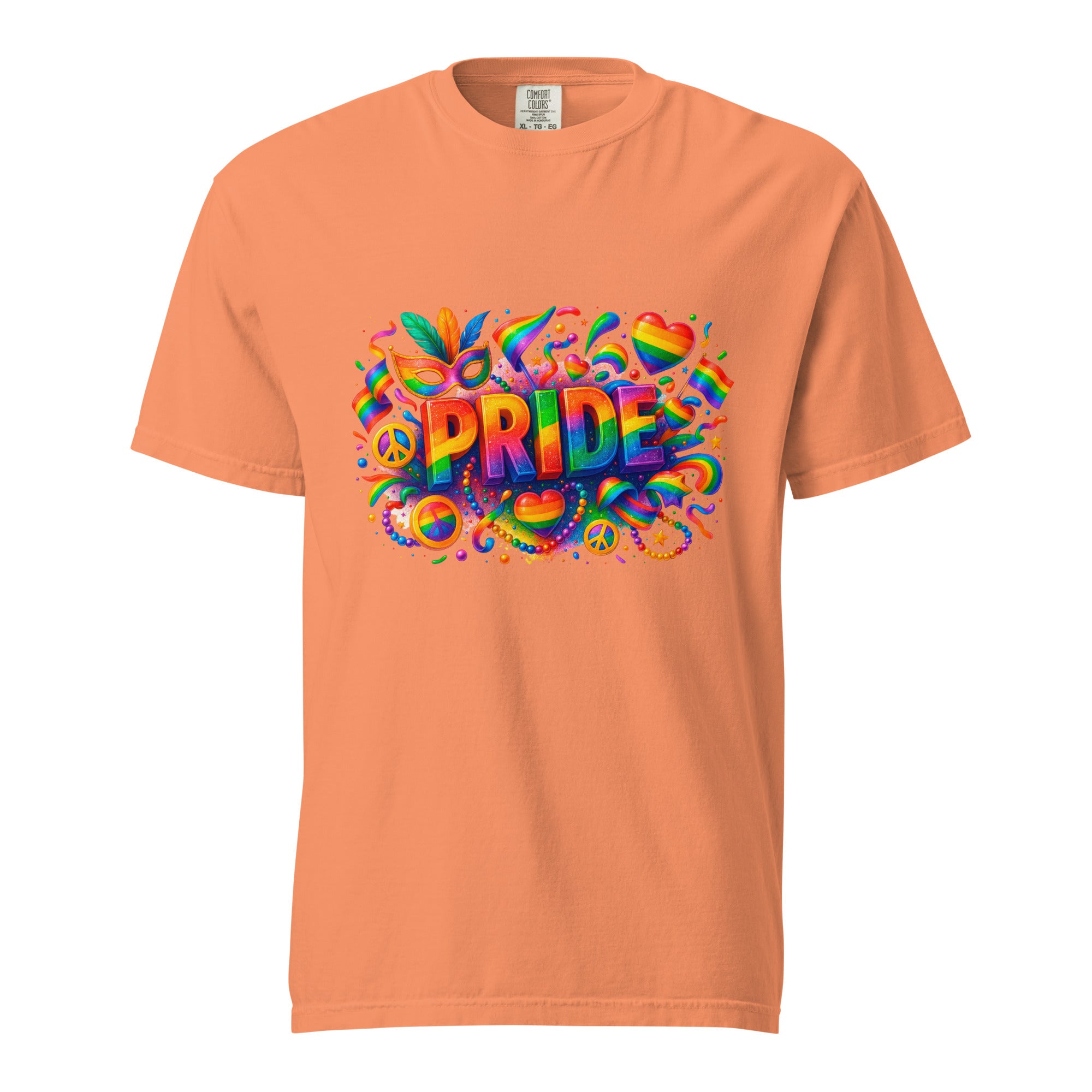 Cachy’s Urban t-shirt with colourful “Choose Love” graphic featuring sunflower and rainbow design