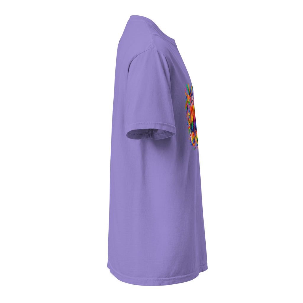 Cachy’s Urban t-shirt with colourful “Choose Love” graphic featuring sunflower and rainbow design