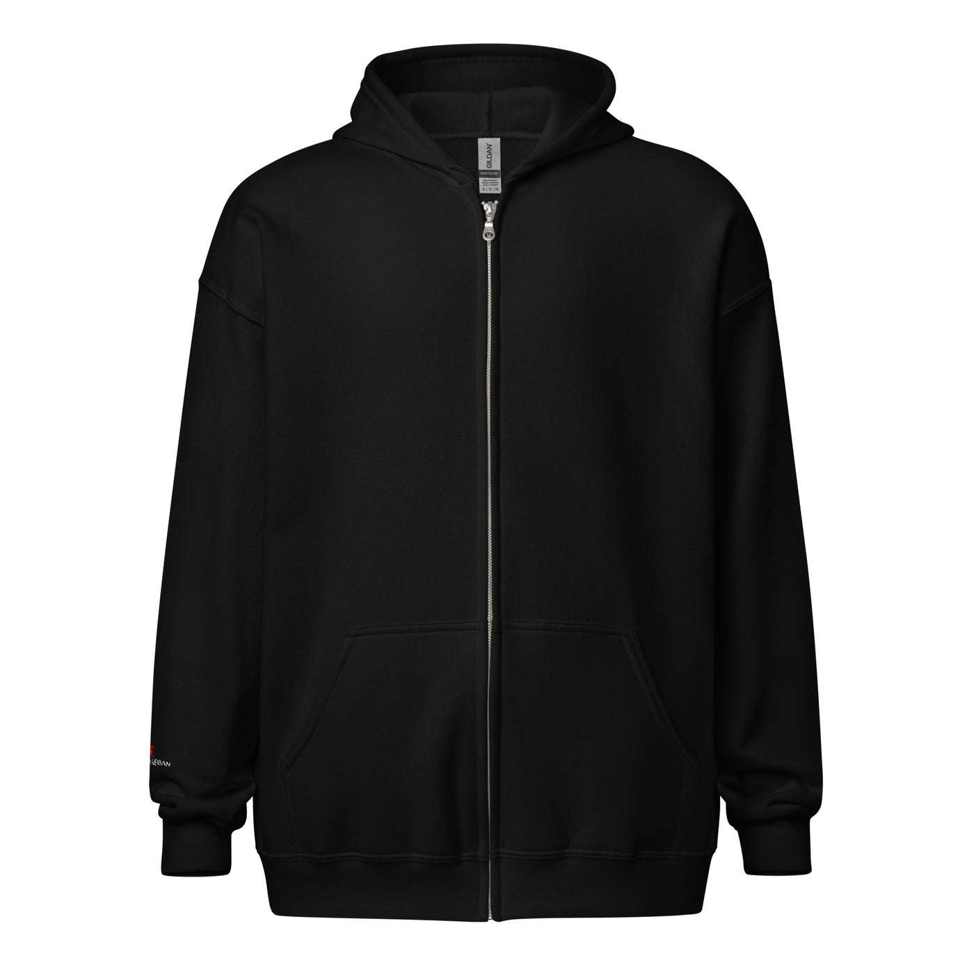Cachy’s Urban hoodie with streetwear teddy bear in red hoodie and sneakers graphic design on the back