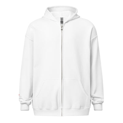 Cachy’s Urban white hoodie with streetwear teddy bear in red hoodie and sneakers graphic design on the back