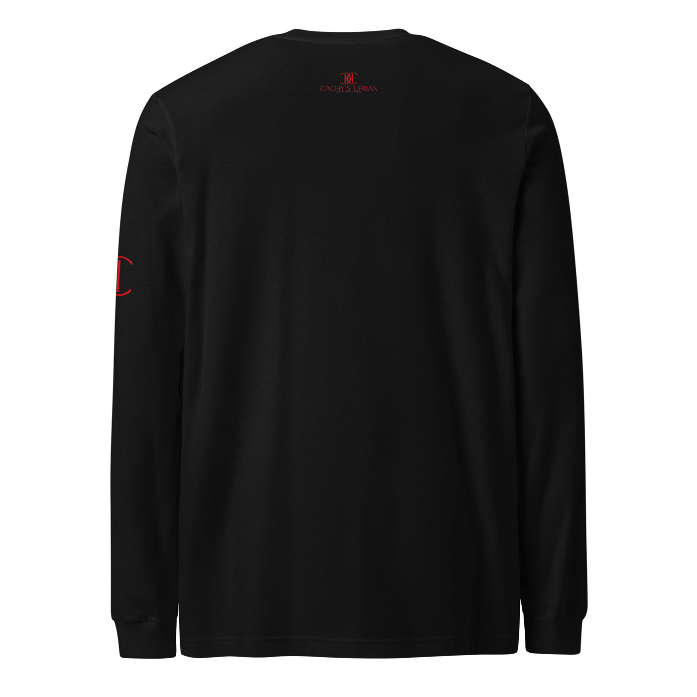 Cachy’s Urban white long-sleeve t-shirt with “It Takes a Big Heart to Shape Little Minds” apple graphic print, available in multiple colours