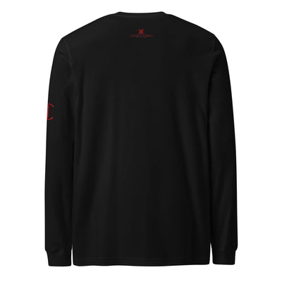 Cachy’s Urban white long-sleeve t-shirt with “It Takes a Big Heart to Shape Little Minds” apple graphic print, available in multiple colours