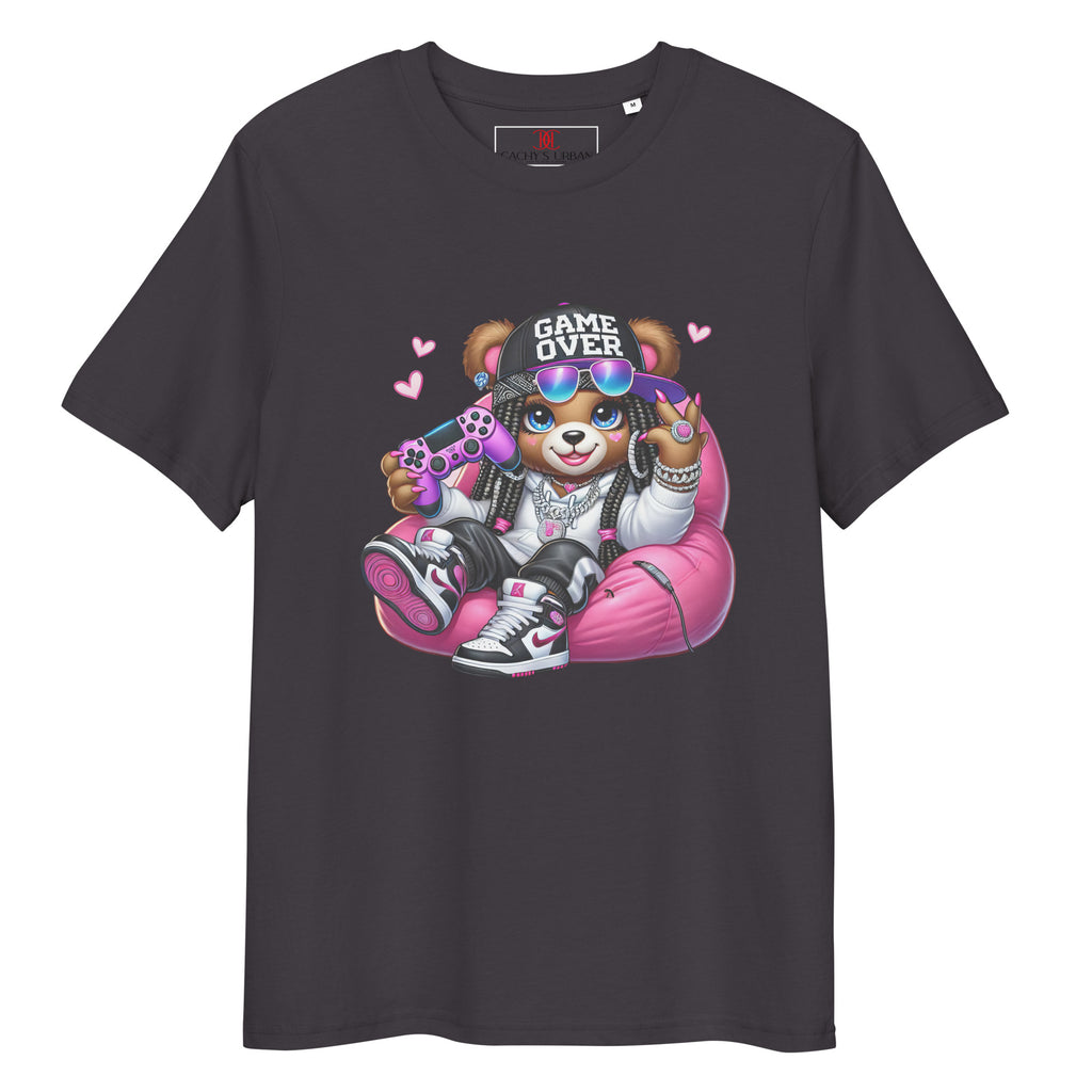 Cachy’s Urban t-shirt with gamer bear “Game Over” graphic print in urban streetwear style