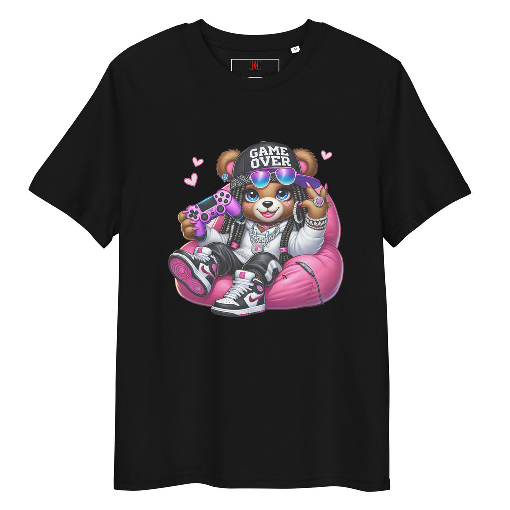 Cachy’s Urban t-shirt with gamer bear “Game Over” graphic print in urban streetwear style