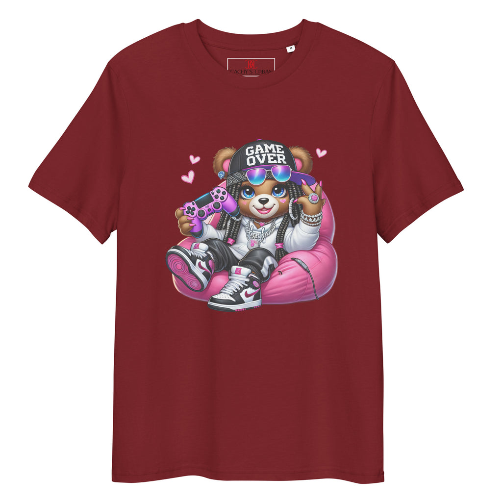 Cachy’s Urban t-shirt with gamer bear “Game Over” graphic print in urban streetwear style