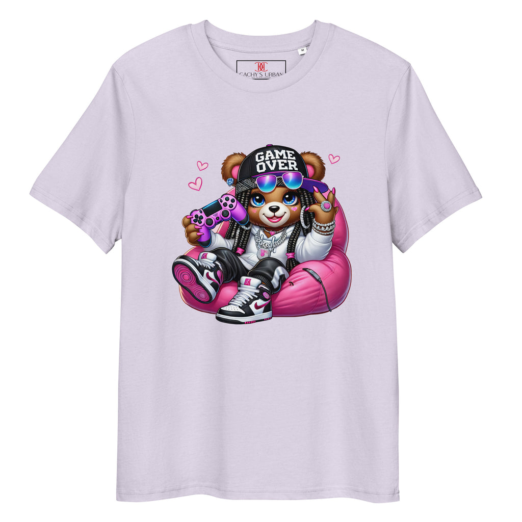 Cachy’s Urban t-shirt with gamer bear “Game Over” graphic print in urban streetwear style