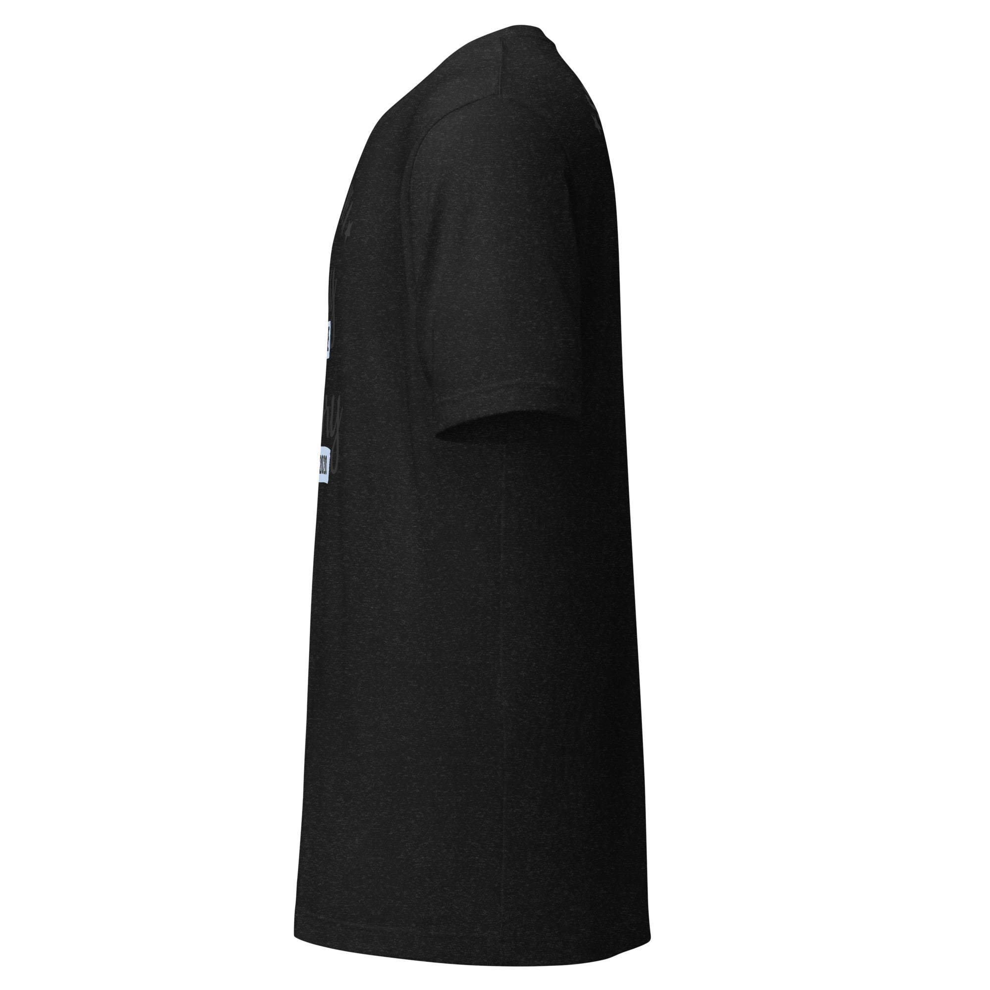 Cachy’s Urban black t-shirt with “Some Have a Story, We Made History, Class of 2020” graphic print