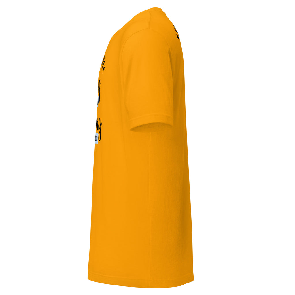 Cachy’s Urban orange t-shirt with “Some Have a Story, We Made History, Class of 2020” graphic print