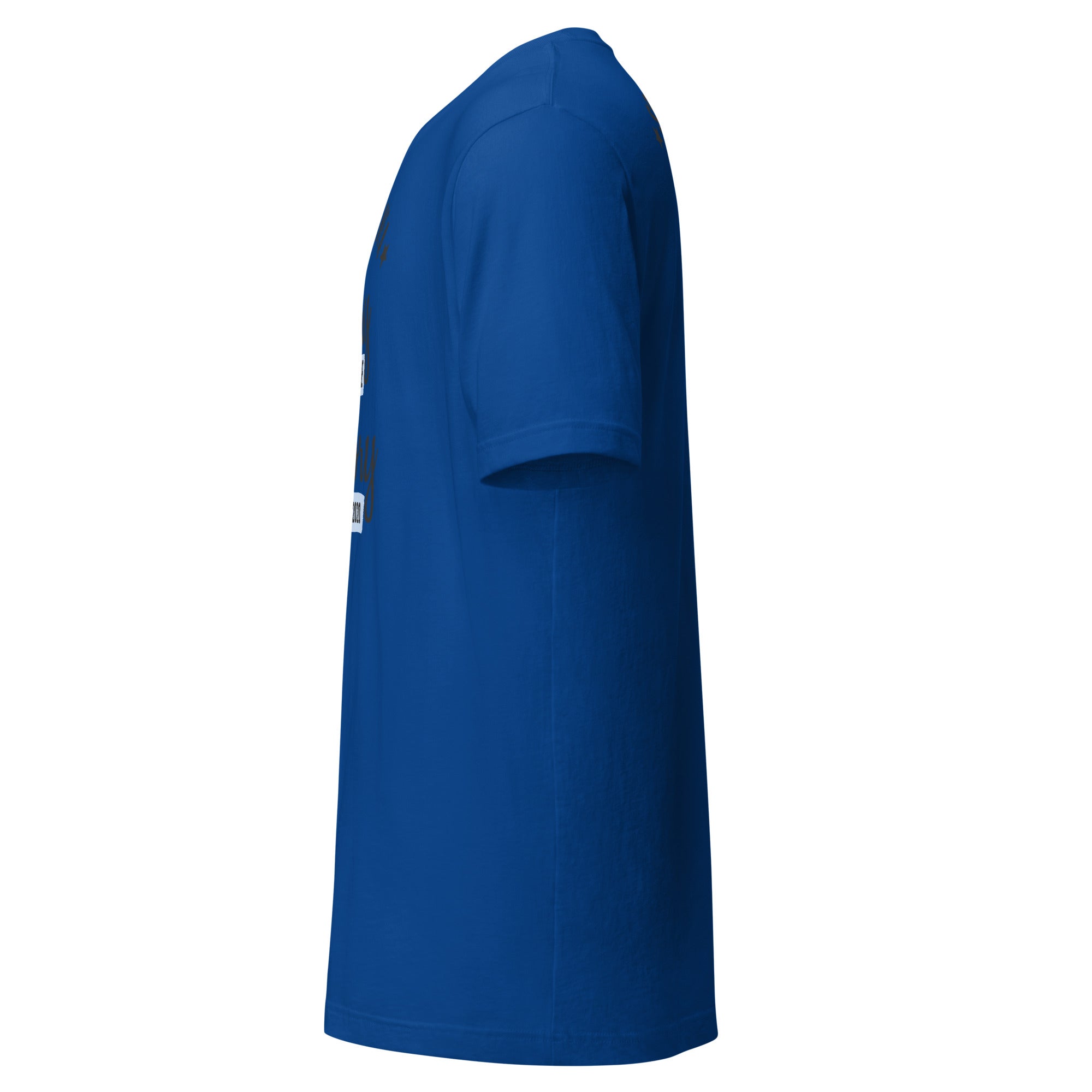 Cachy’s Urban blue t-shirt with “Some Have a Story, We Made History, Class of 2020” graphic print