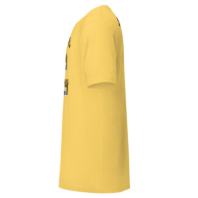 Cachy’s Urban yellow t-shirt with “Some Have a Story, We Made History, Class of 2020” graphic print
