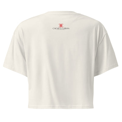 Cachy’s Urban cropped t-shirt with “Astroworld 05-11-21 Travis Scott” graphic print, available in multiple colours