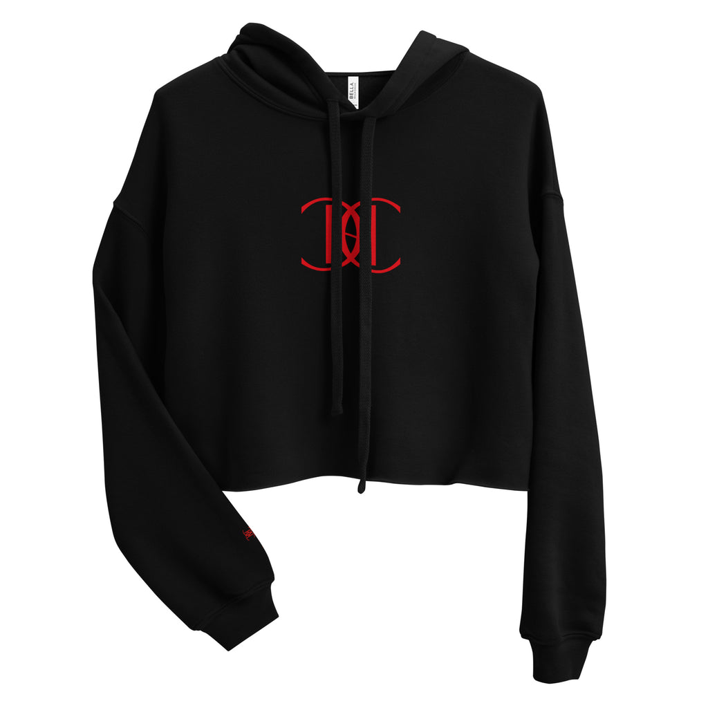 Cropped hoodie with Cachy’s Urban logo on the chest