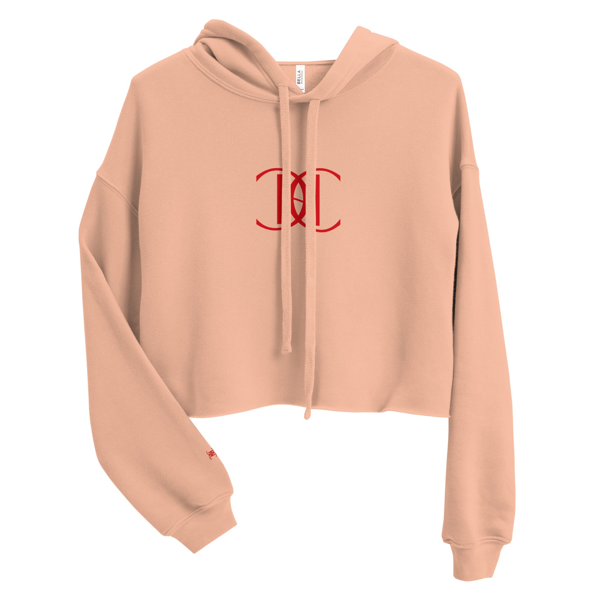 Cropped hoodie with Cachy’s Urban logo on the chest