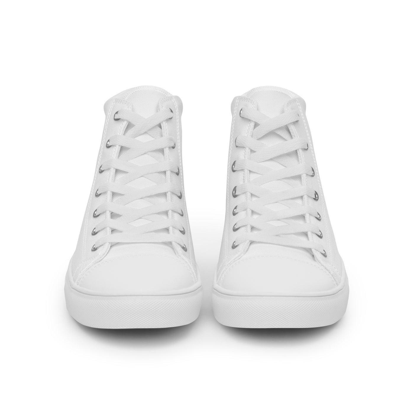 White high-top sneakers with black Cachy’s Urban logo and bold red heart design, available in multiple colours
